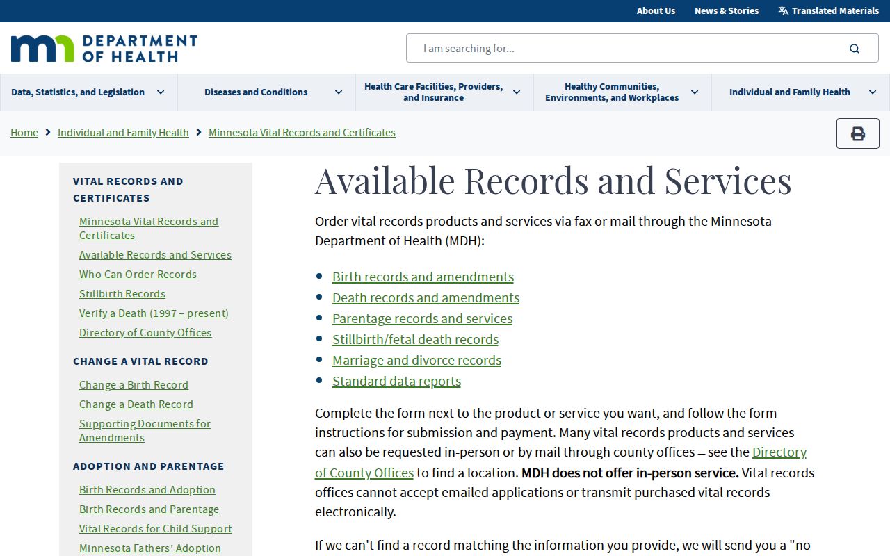 White Bear Lake resident lookup vital records application options