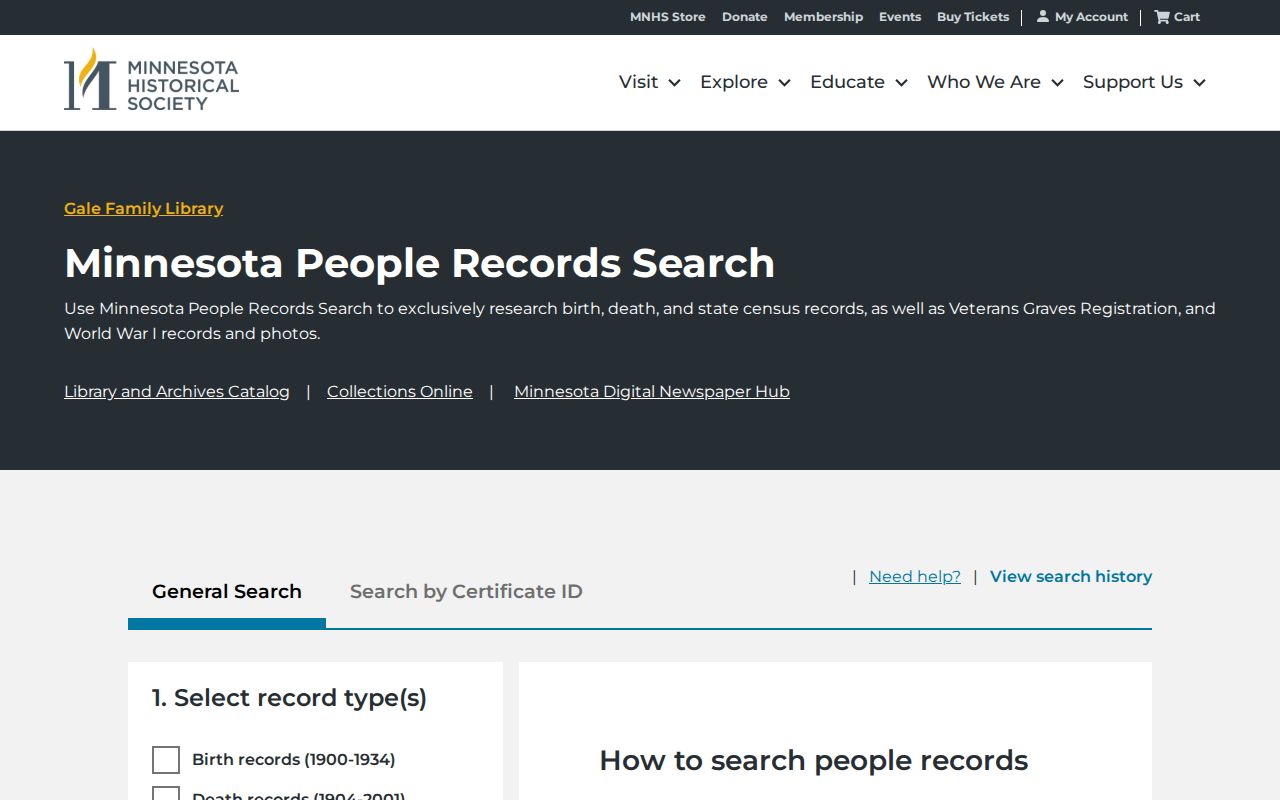 White Bear Lake resident lookup in Minnesota Historical Society people records